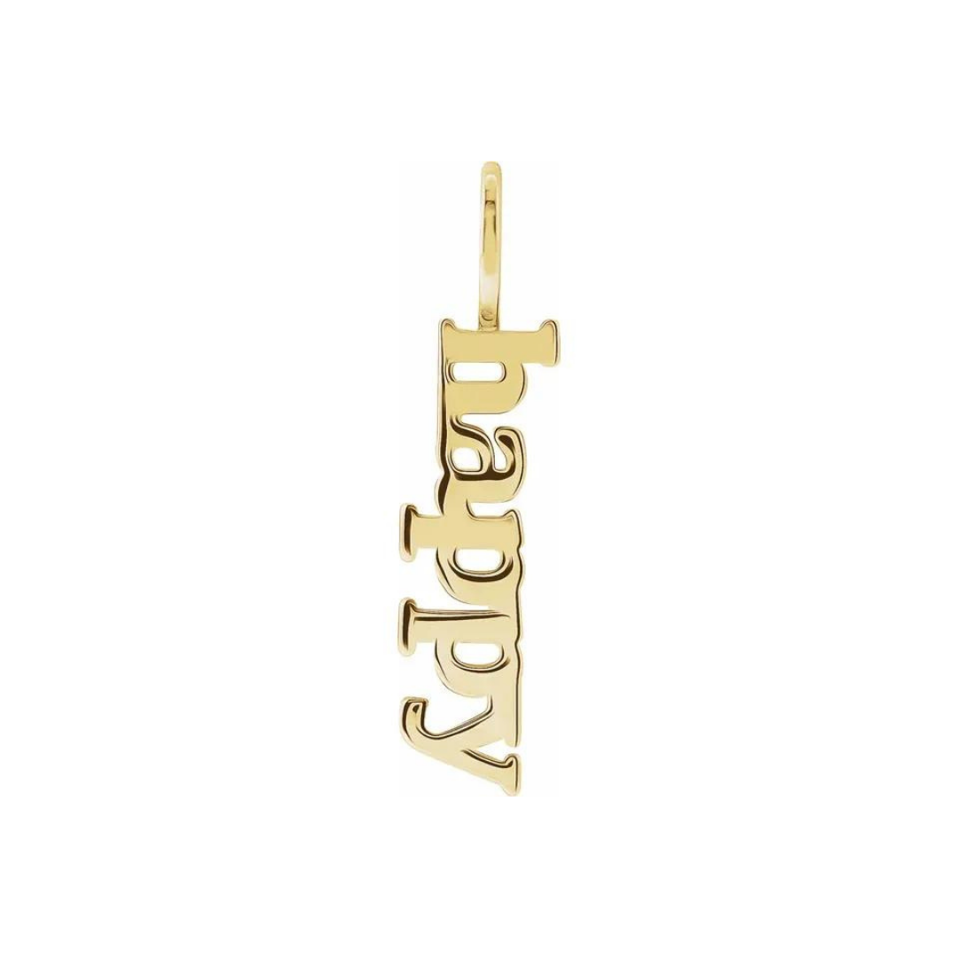 Be Happy Charm Necklace - ALIZETI