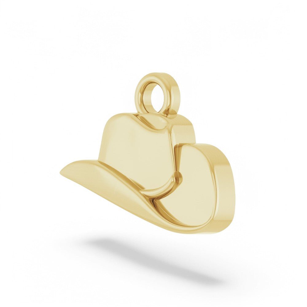 14k Cowboy Hat Dangle - ALIZETI FINE