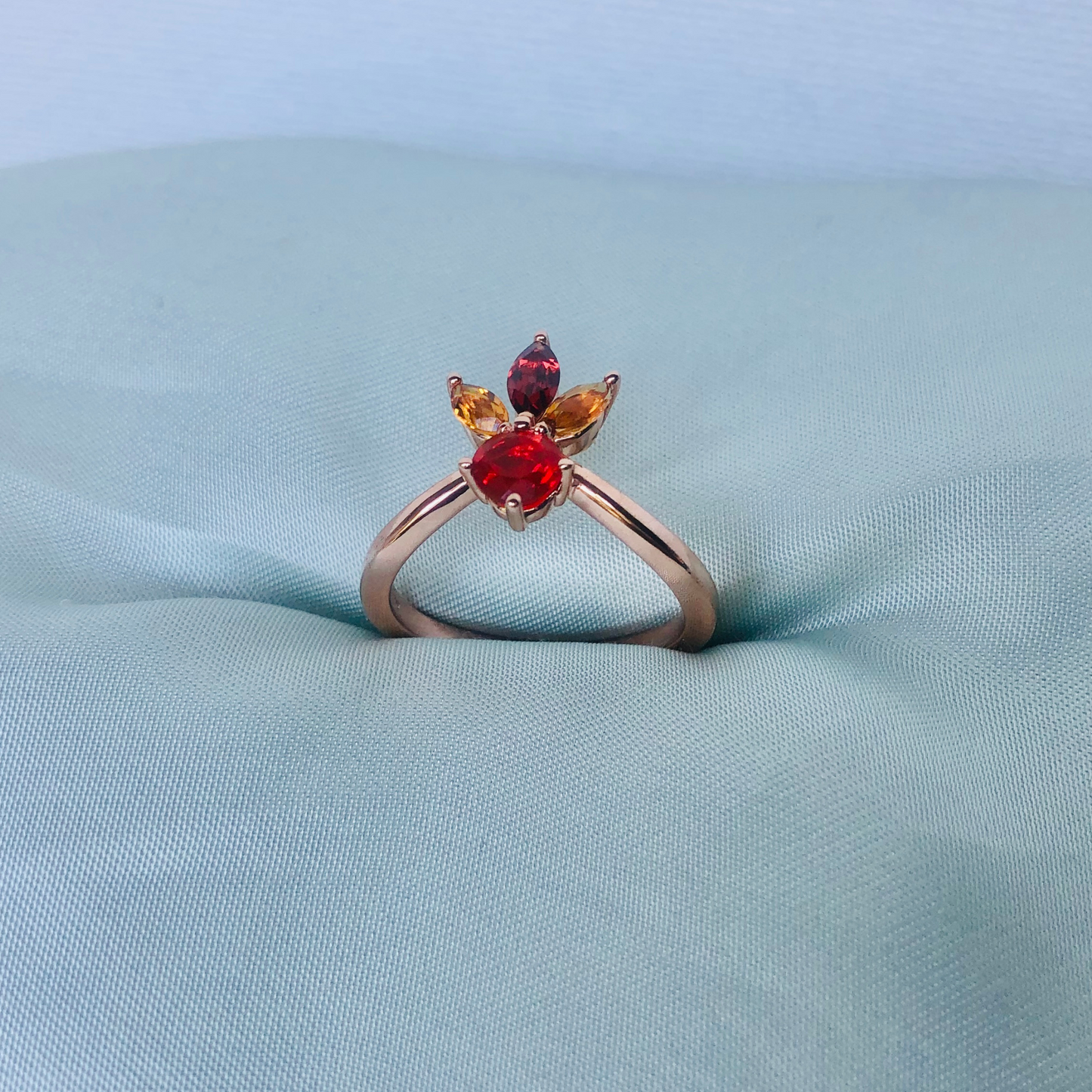 Mexican Fire Opal Ring