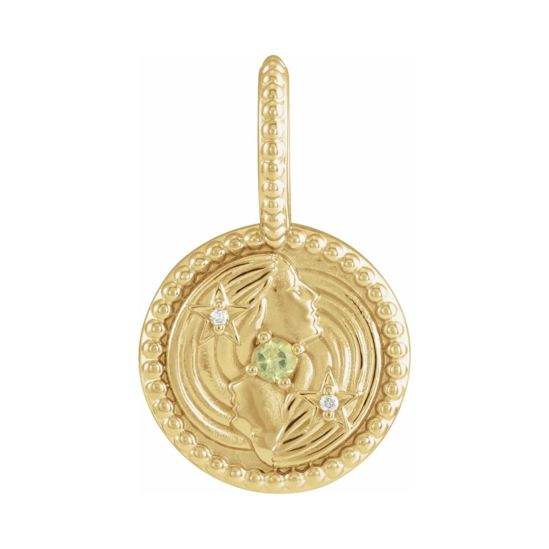 Horoscope Gemstone Medallion