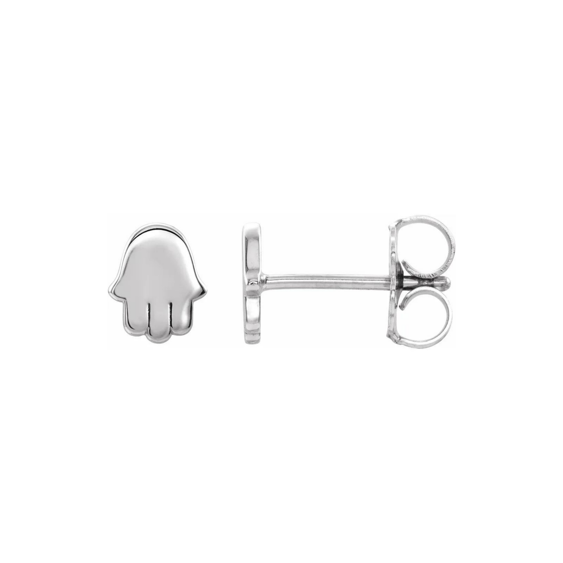 Tiny Hamsa Earrings - ALIZETI
